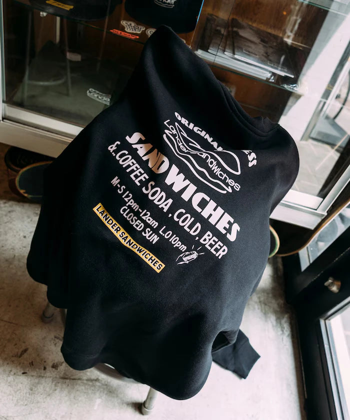 LANDER SANDWICHES×FREAK'S STORE/ Lander Limited Edition Big Silhouette Back Print Crewneck Sweat 【Limited Release】