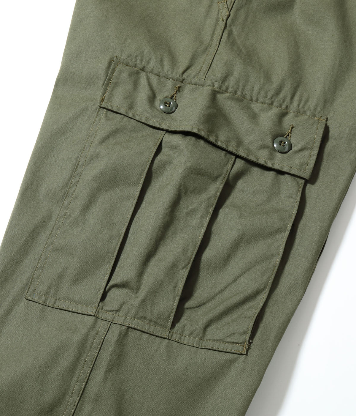 TROUSERS, MEN'S, COTTON WIND RESISTANT POPLIN, OLIVE GREEN, ARMY SHADE 107 SHORT LENGTH