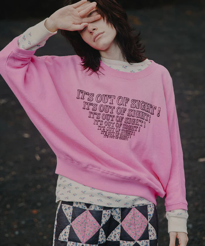 Fade Print Dolman Sweat