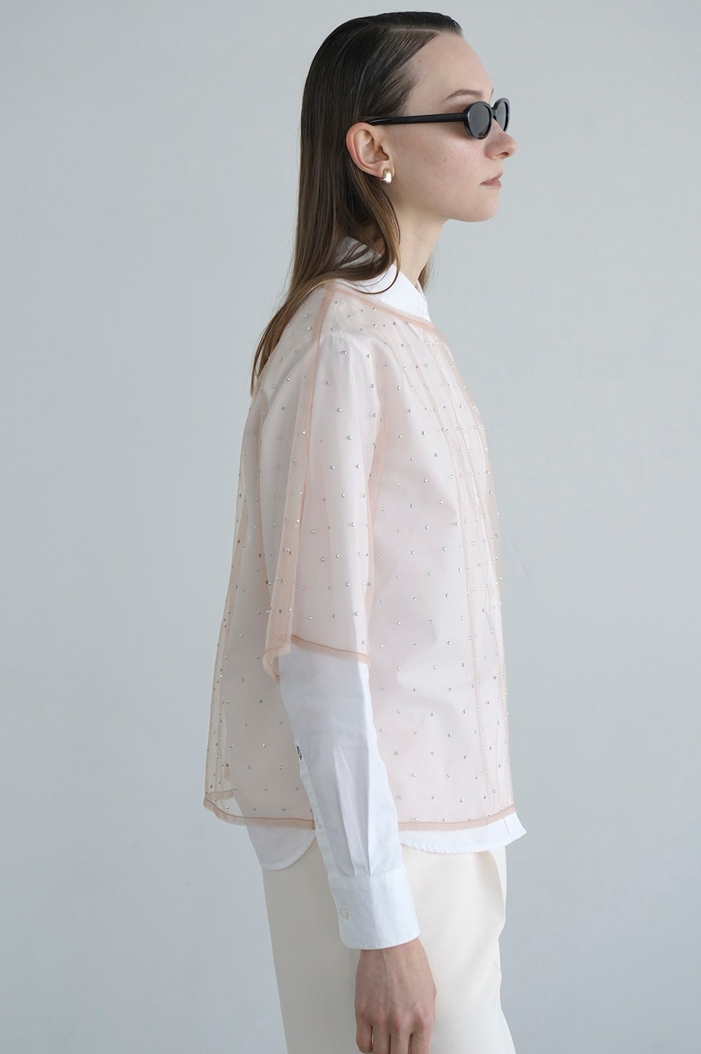 RHINESTONE SHEER TOPS
