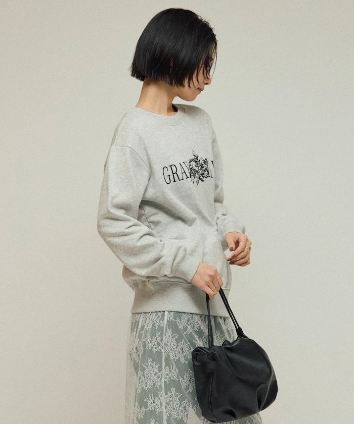 Organic Cotton Animal Logo Print Sweat / CAT / Relaxed Fit / French Terry Sweat