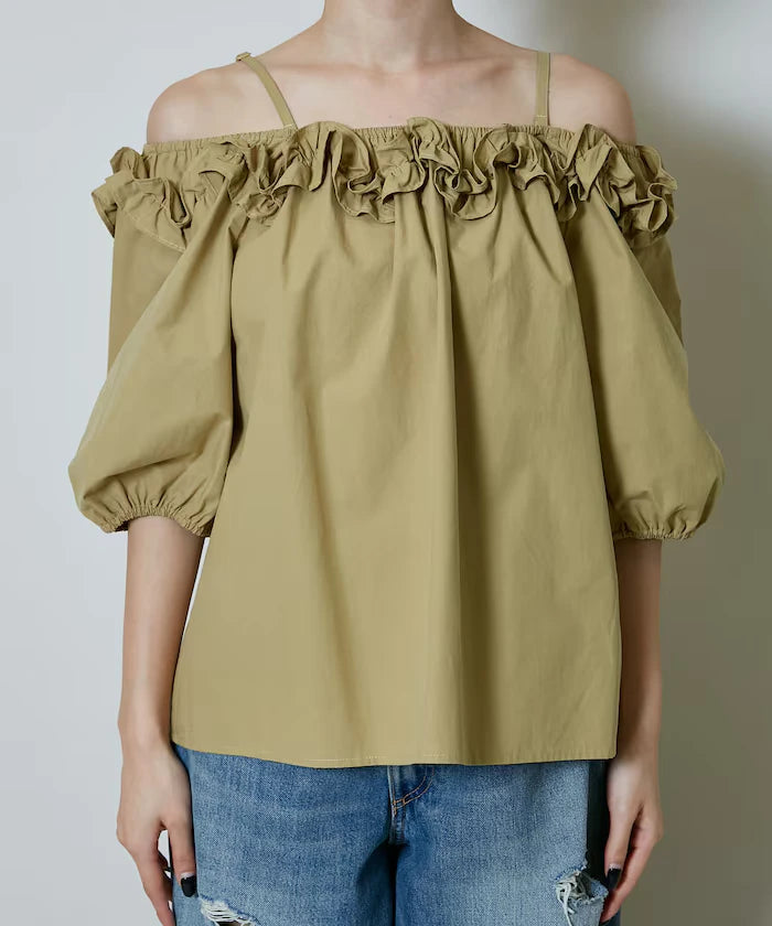 Frill Off-Shoulder Blouse Limited Edition