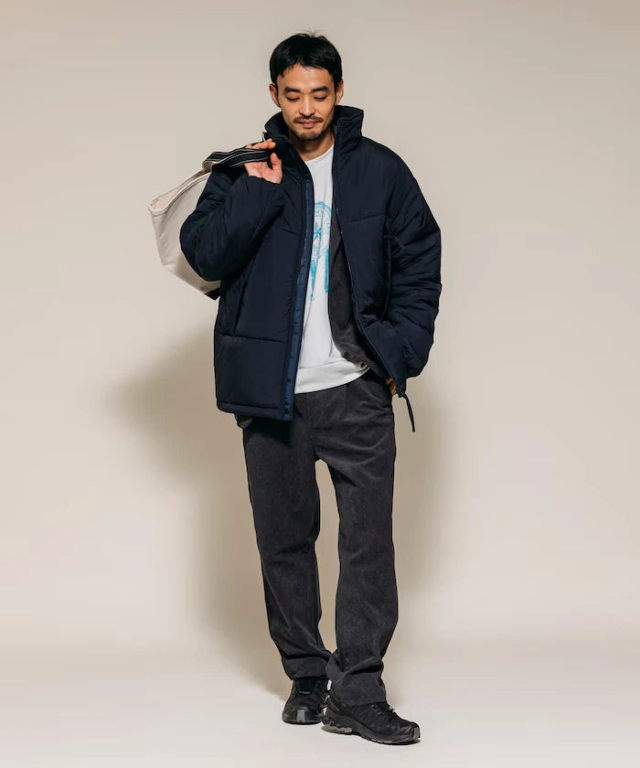 PRIMALOFT PUFF JACKET / Primaloft Stand Collar Puff Jacket / Insulated Blouson