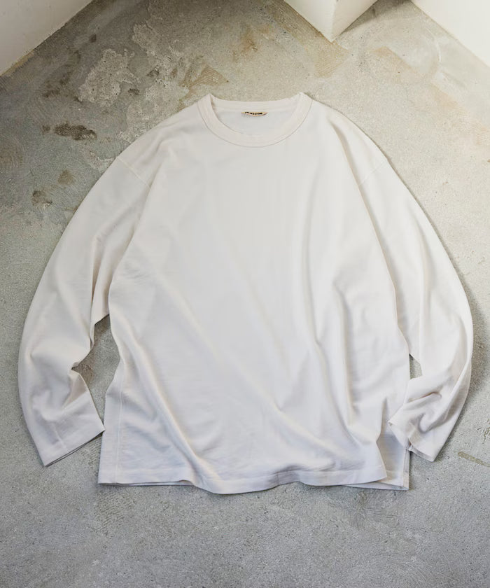 SUPER MERINO WOOL×INKEEP Crew Neck Long Sleeve T-Shirt