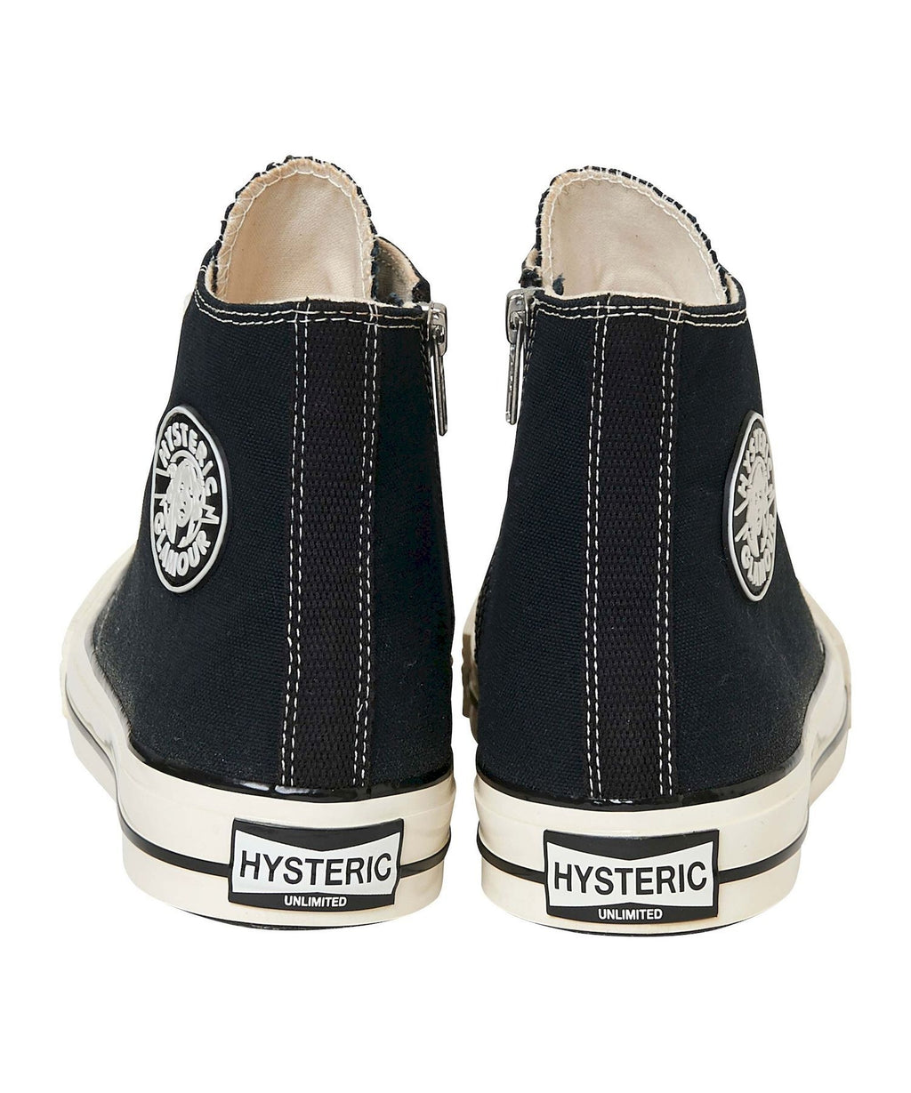 Side Zip High Cut Sneakers
