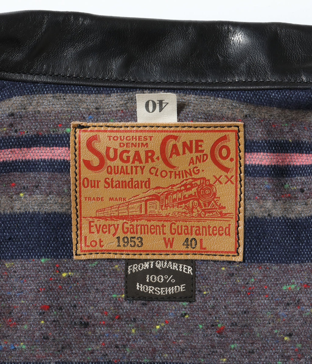 BLACK HORSEHIDE LEATHER JACKET 1953 MODEL