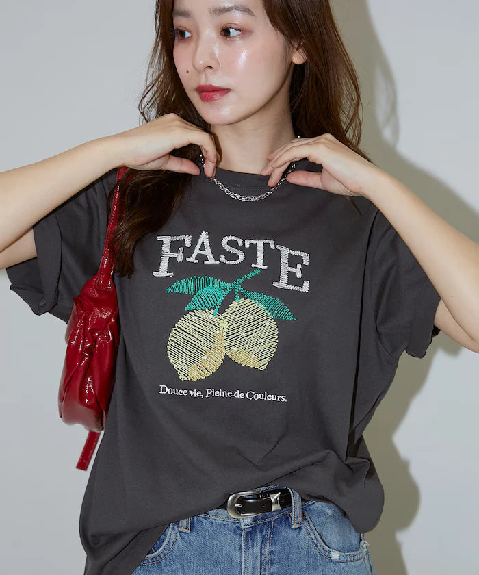 Lemon Embroidery T-shirt Limited Edition