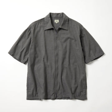 Vat Dye Chambray Zip Shirt