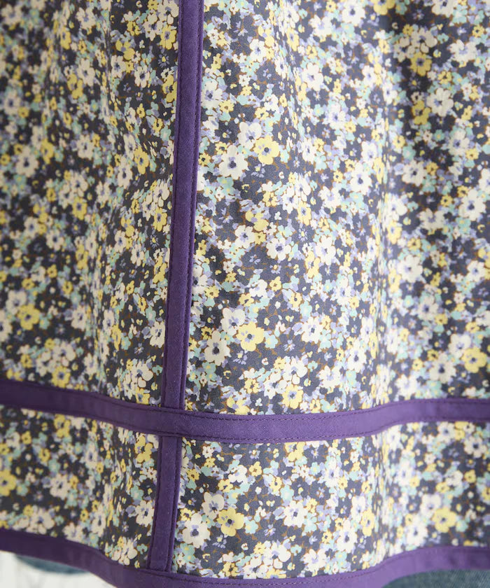 Floral Pattern Apron Style Dress