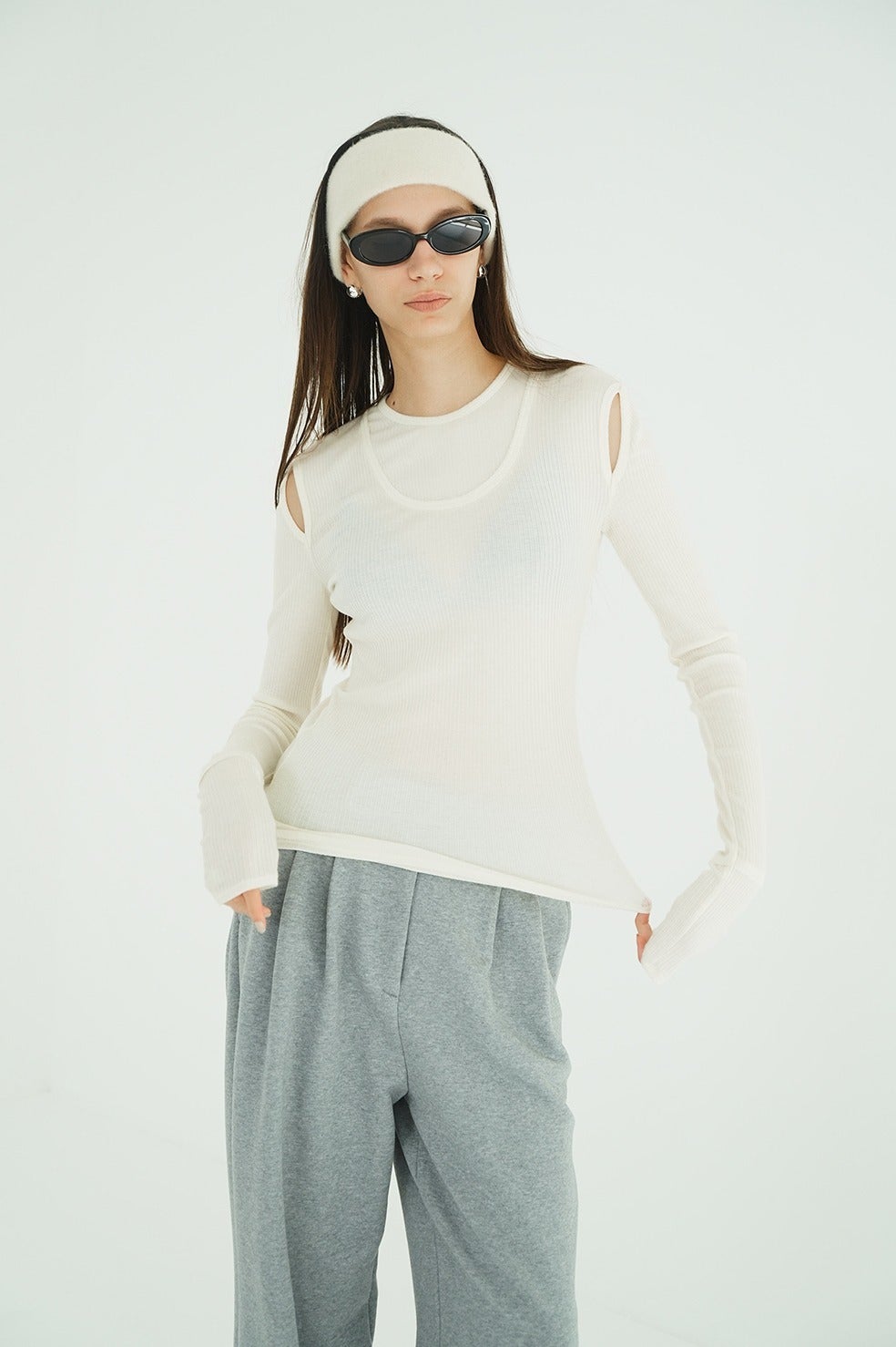 LAYERED SHOULDER CUT TOPS