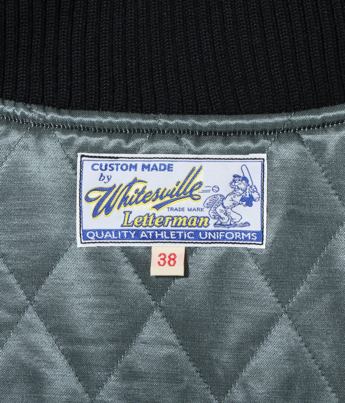 30oz. WOOL MELTON AWARD JACKET “MAVERICKS” (BLACK)