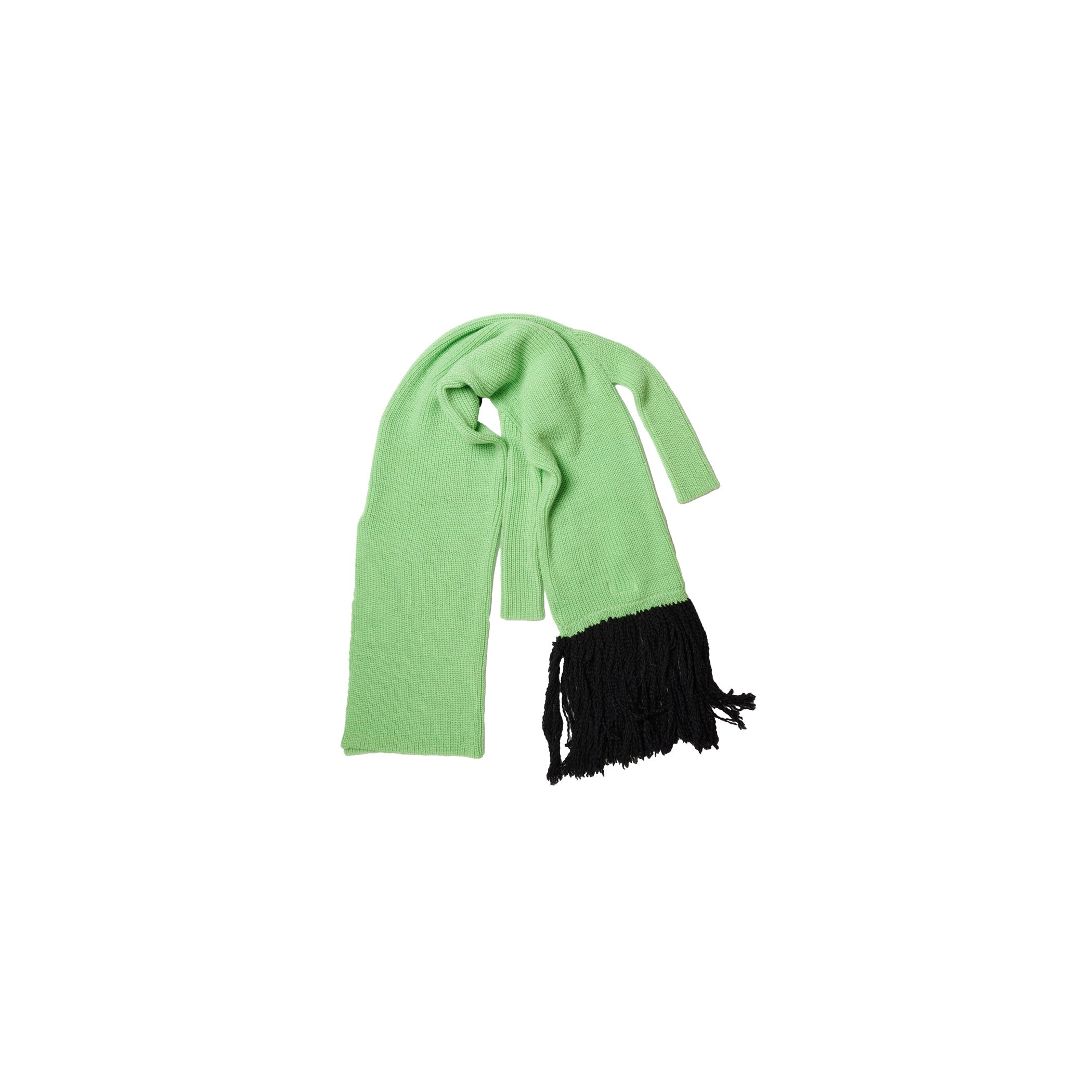 AIR DANCER KNIT DRESS / SCARF：GREEN
