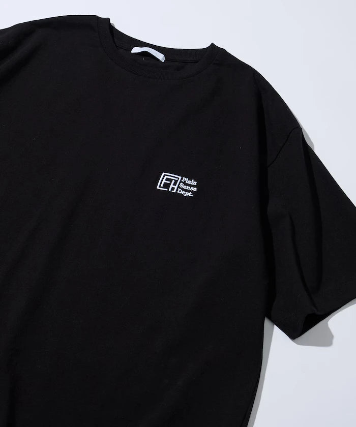 6 Ounce Front Logo Embroidered Crew Neck T-Shirt / One Point Design T-Shirt LEFT CHEST EMBROIDERY PSD