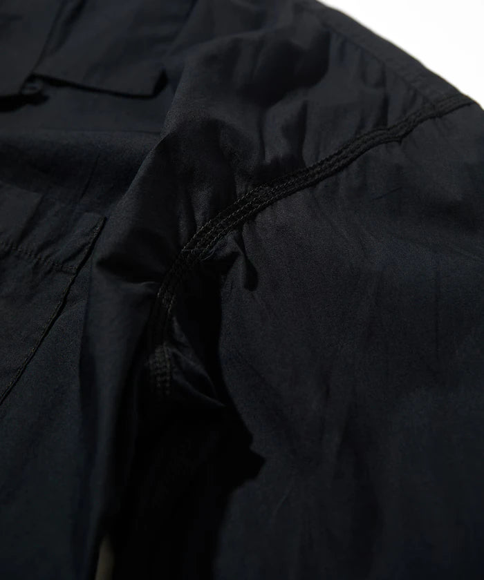 Magazine Pocket Broadcloth Open Collar Shirt