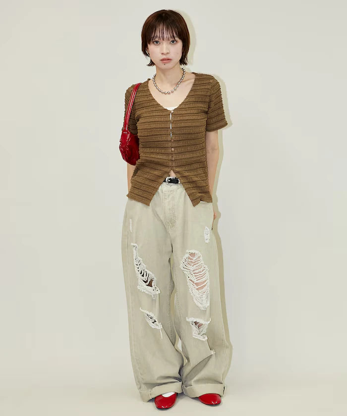 V-Neck Half Sleeve Cardigan Limited Edition