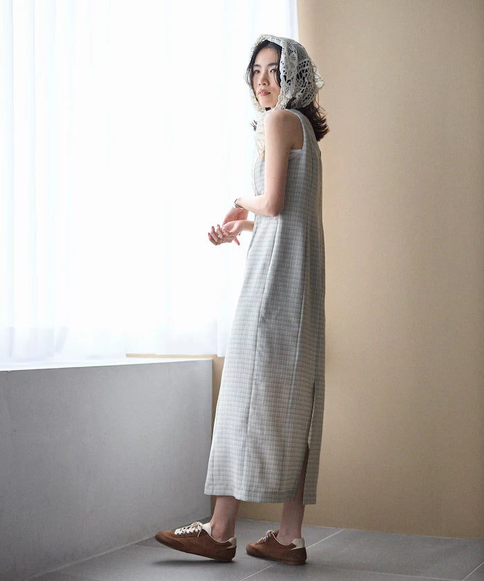 Camilla Check I-Line Dress / Suitable for Setup