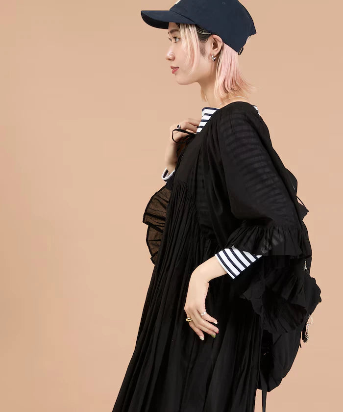 India Square Neck Frilled Dress