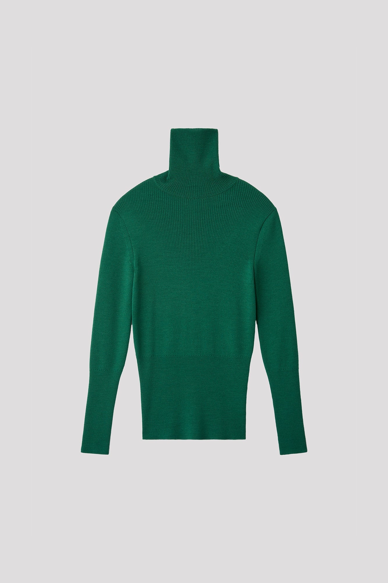 WOOL RIB HIGHNECK TOP