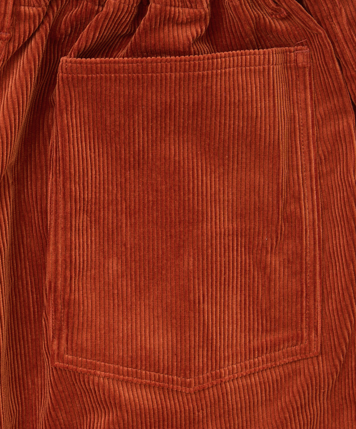 circular short corduroy orange
