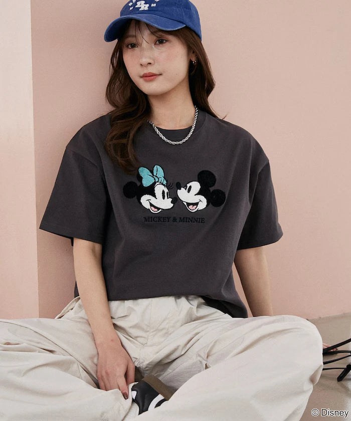Mickey Mouse & Minnie Mouse/Mickey Mouse & Minnie Mouse/Sagara Embroidery T-Shirt Limited Edition