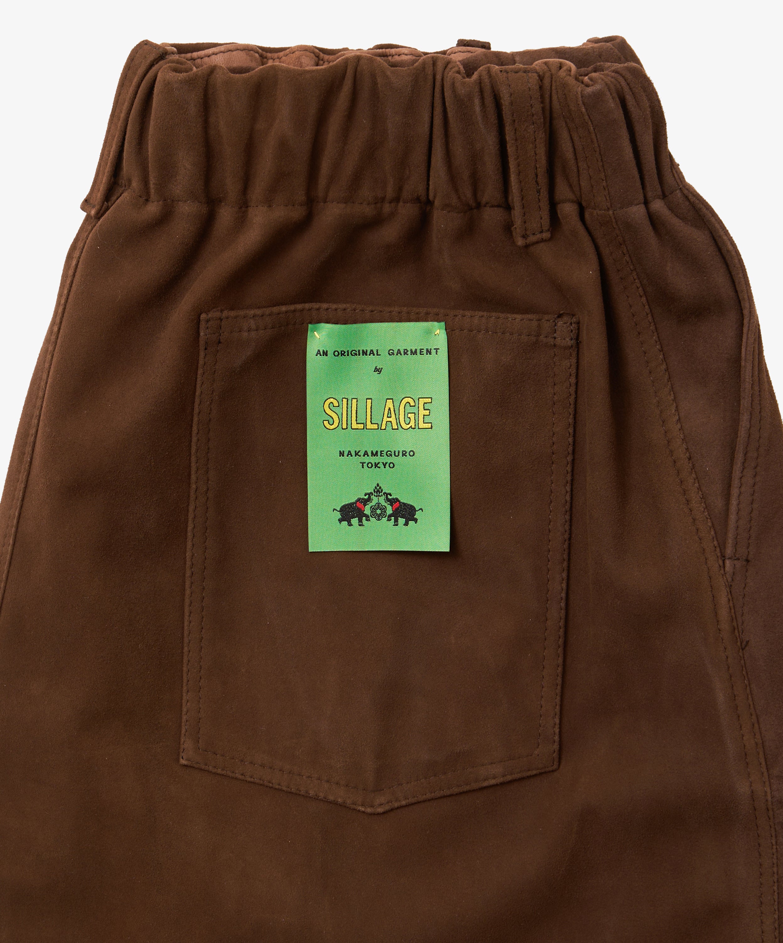 circular pants sheepskin brown