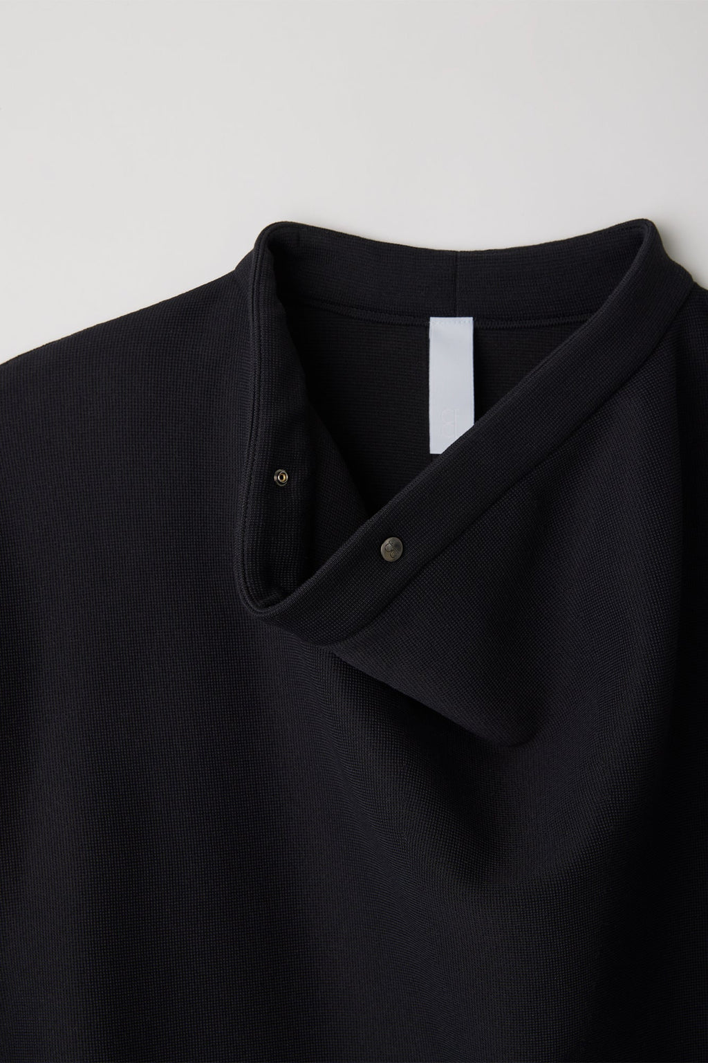 SOFT MILAN WRAP COLLAR LONG SLEEVE TOP