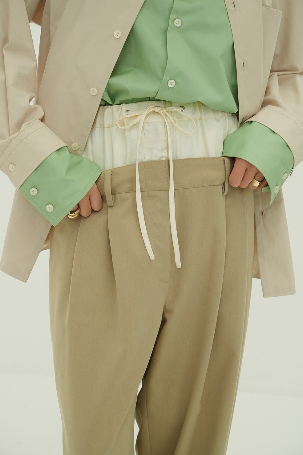 W WAIST WIDE SLACKS