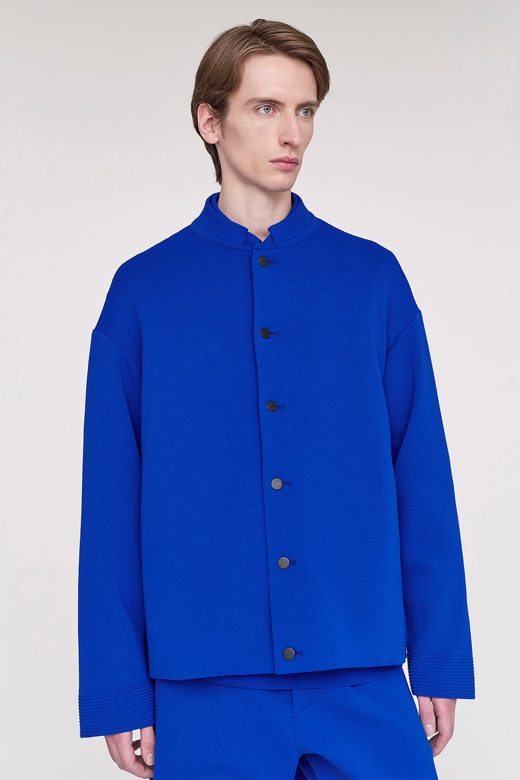 MILAN RIB STAND-UP COLLAR BLOUSON