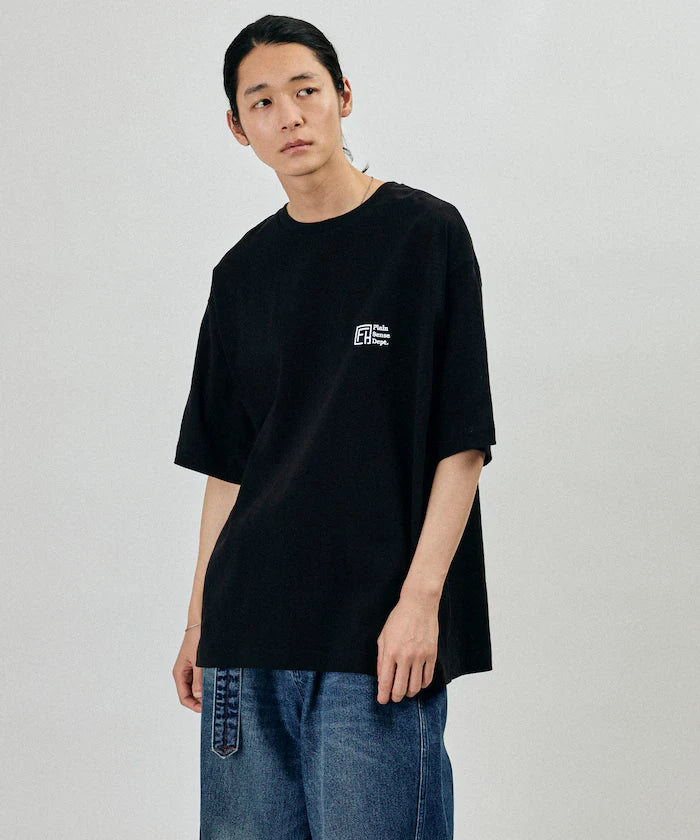 6 Ounce Front Logo Embroidered Crew Neck T-Shirt / One Point Design T-Shirt LEFT CHEST EMBROIDERY PSD