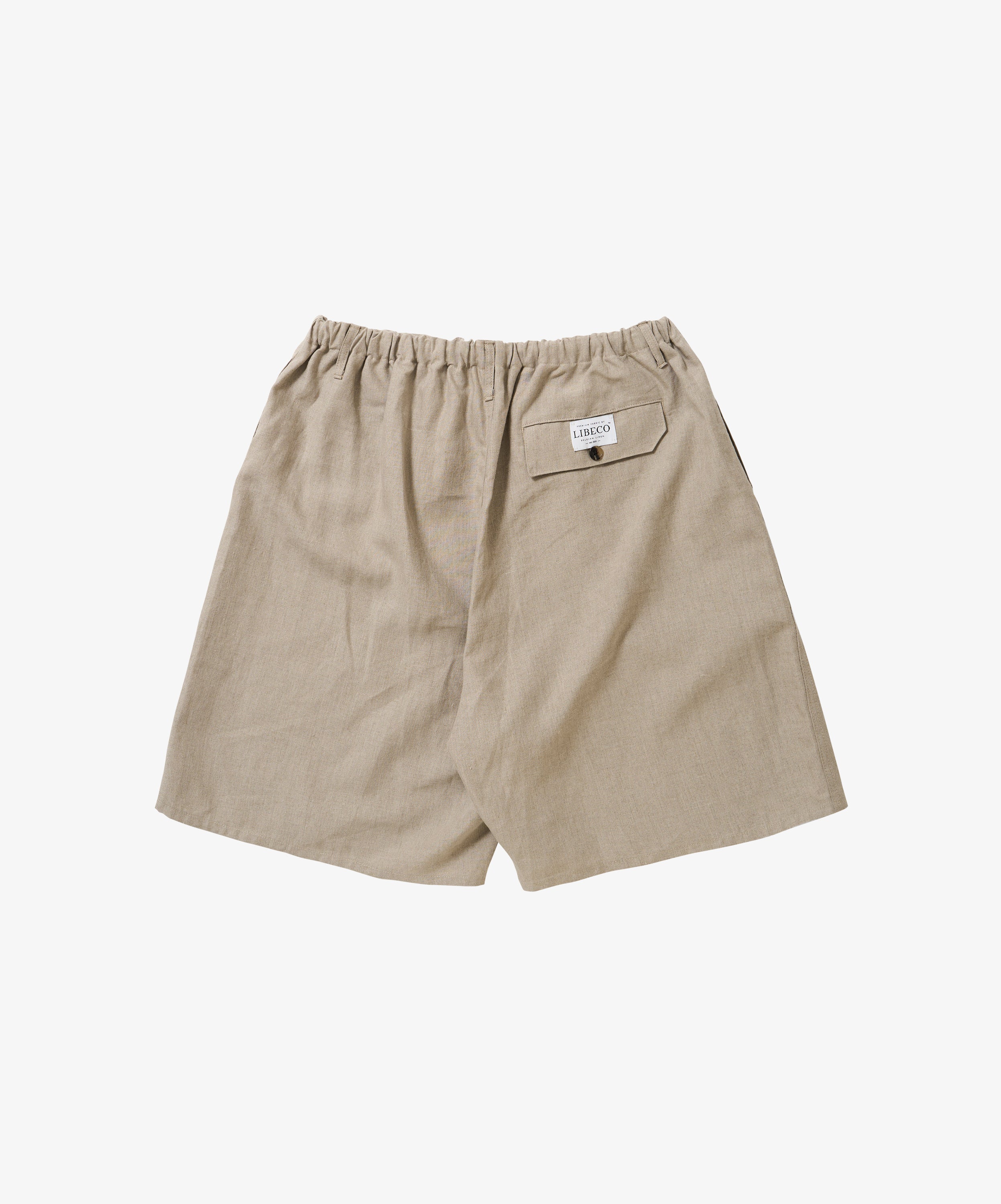 circular fatigue short pants linen ivory