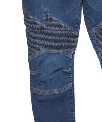 Box Logo Shirring Denim Pants
