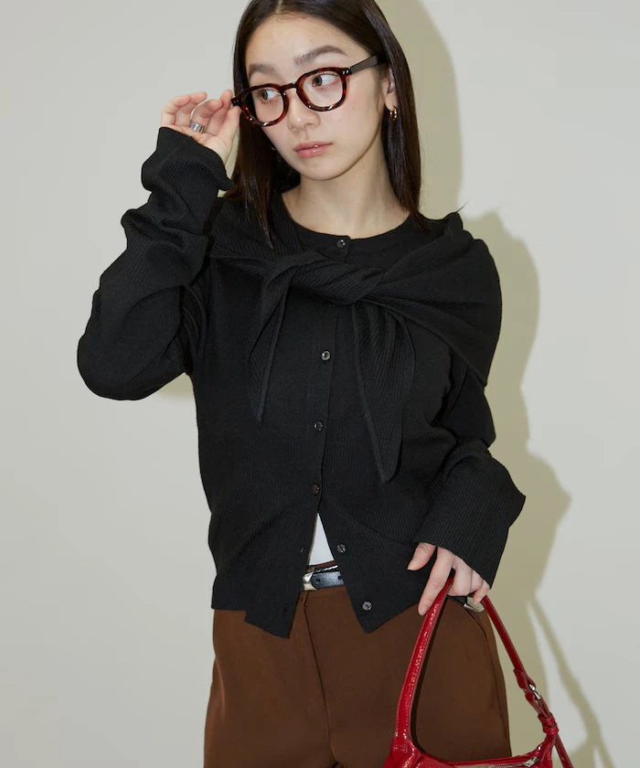 Stole Set Crew Neck Cardigan Limited Edition