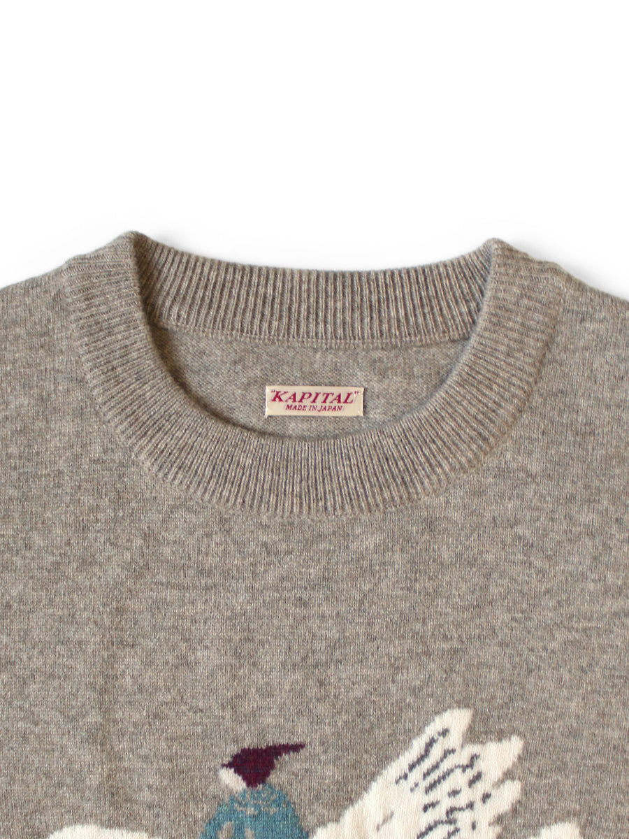 12G Wool Crewneck Sweater (FLY GOOSE)