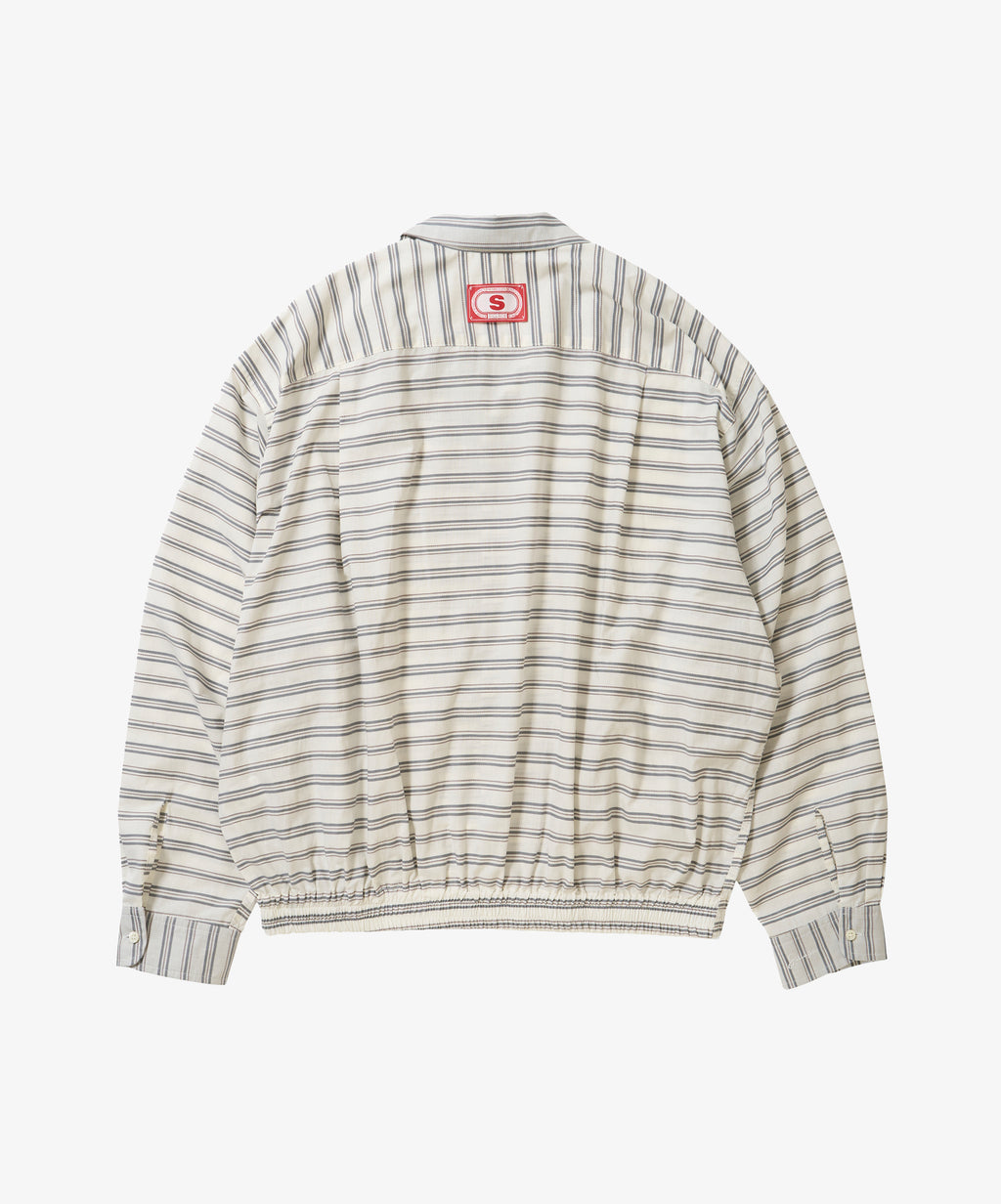 banshu ori ribbed shirts horizontal stripes
