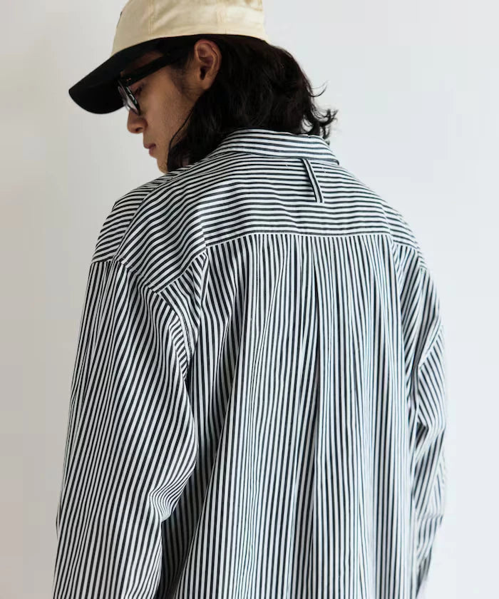 <New Color Added> Relaxed Fit Broad Shirt / Regular Collar / Long Sleeve