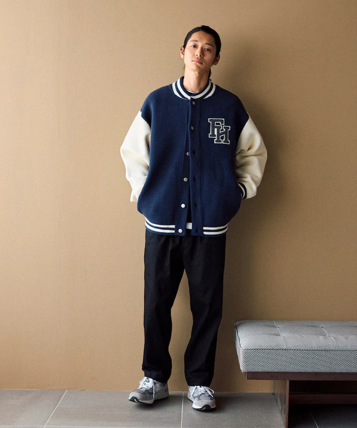 Wide Silhouette Drawstring Chino Pants / Tapered Silhouette Easy Chino Pants