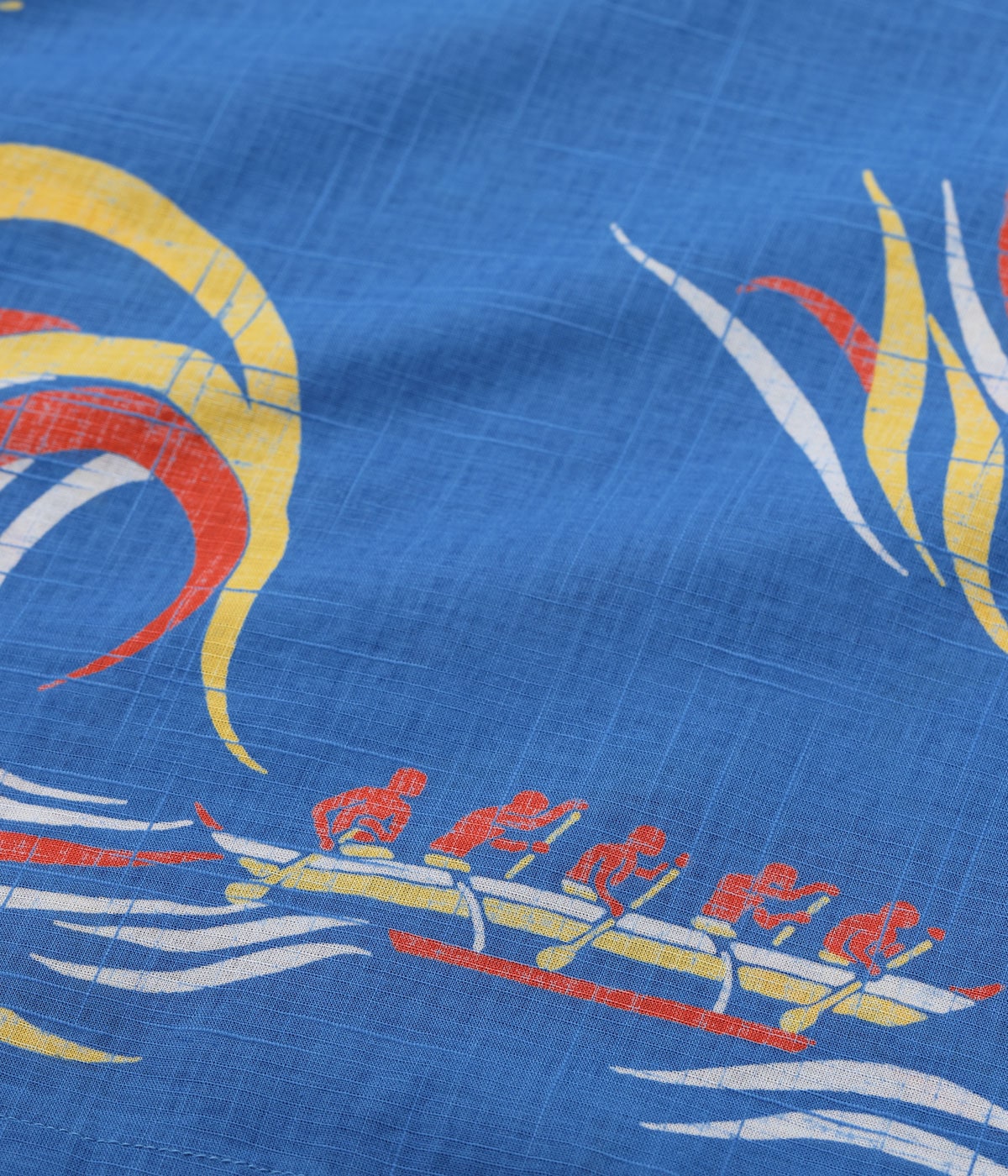 Cotton Linen Slubyarn Hawaiian Shirt “Hawaiian Paddle”