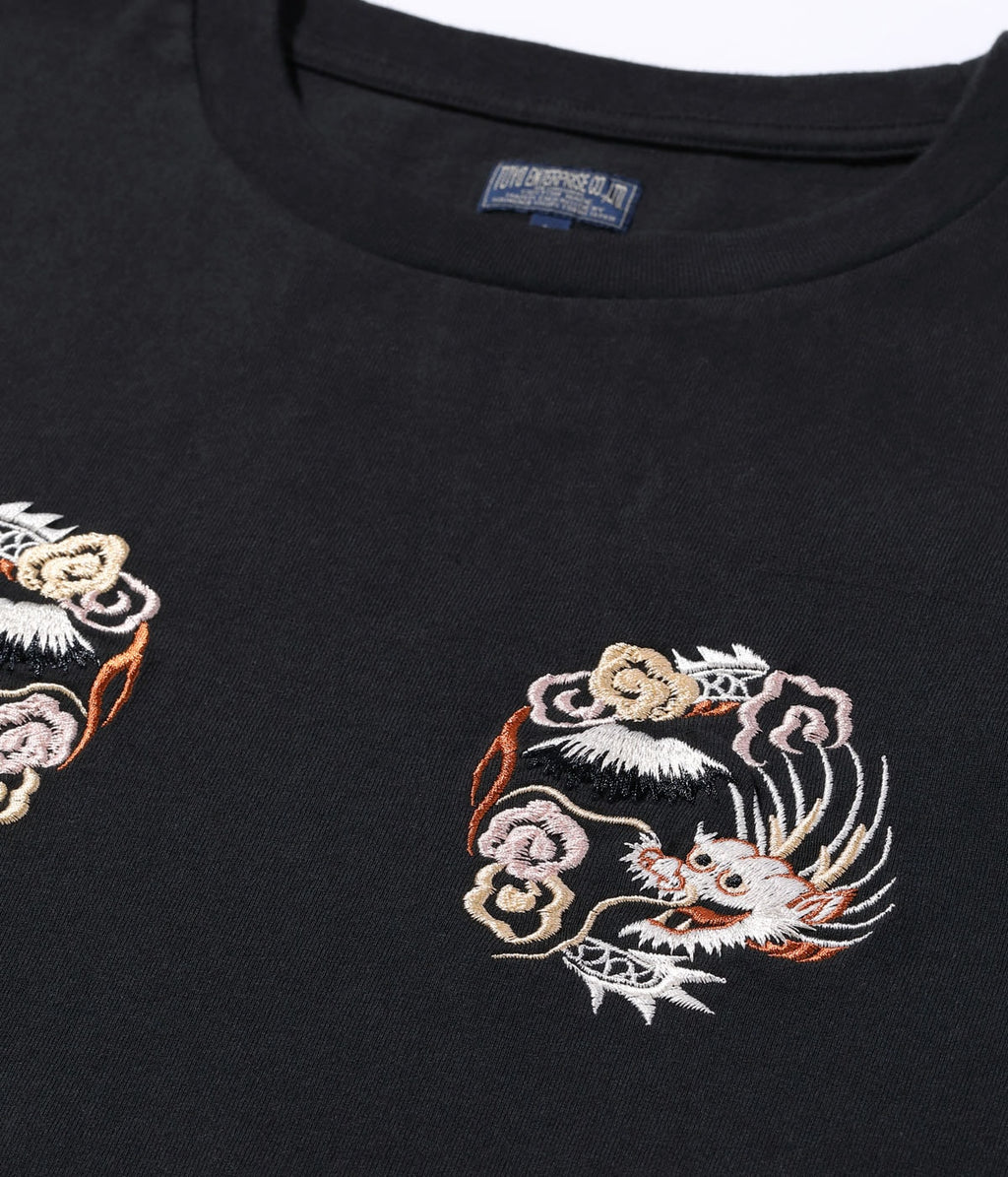 SUKA T-SHIRT EMBROIDERED “RISING DRAGON”