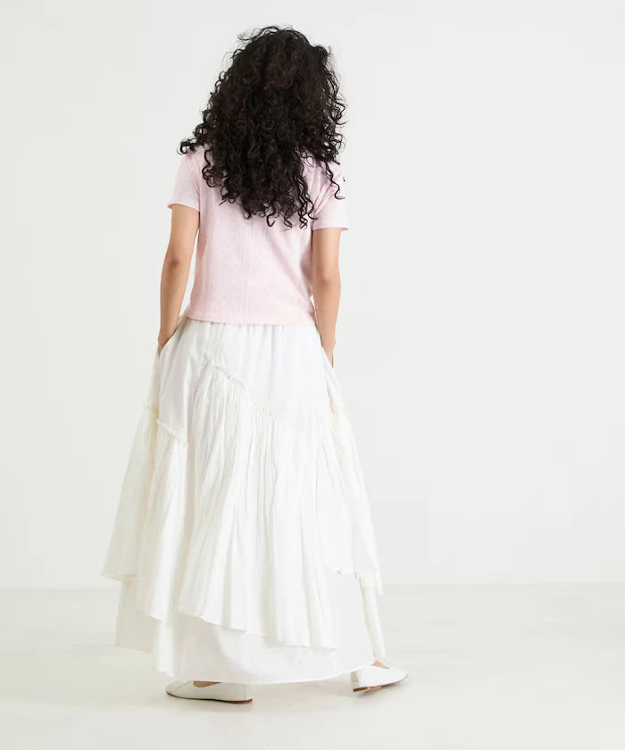 Eyelet Mini Sweat Short Sleeve T-Shirt