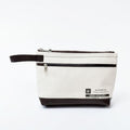 ALBERTON CANVAS POUCH/CHOCO