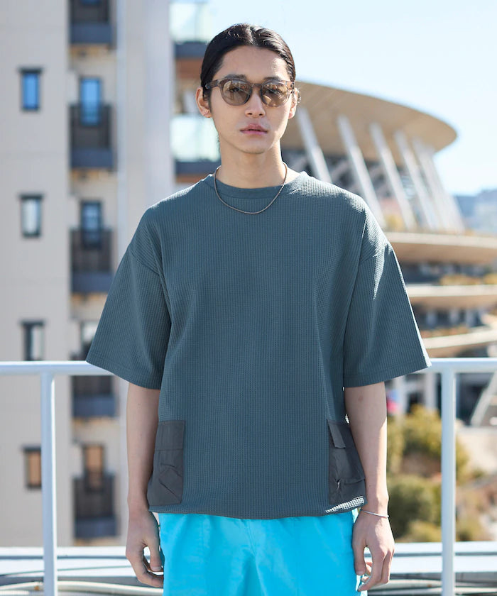 Side Pocket Spindle Tech Thermal Short Sleeve T-Shirt / Big Silhouette