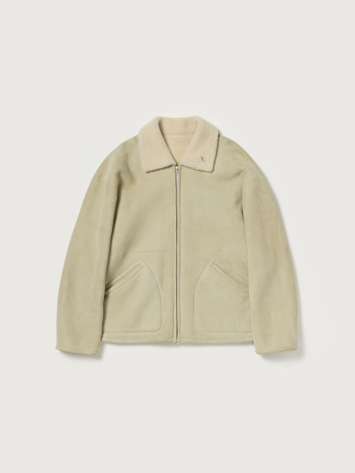 MERINO MOUTON ZIP BLOUSON