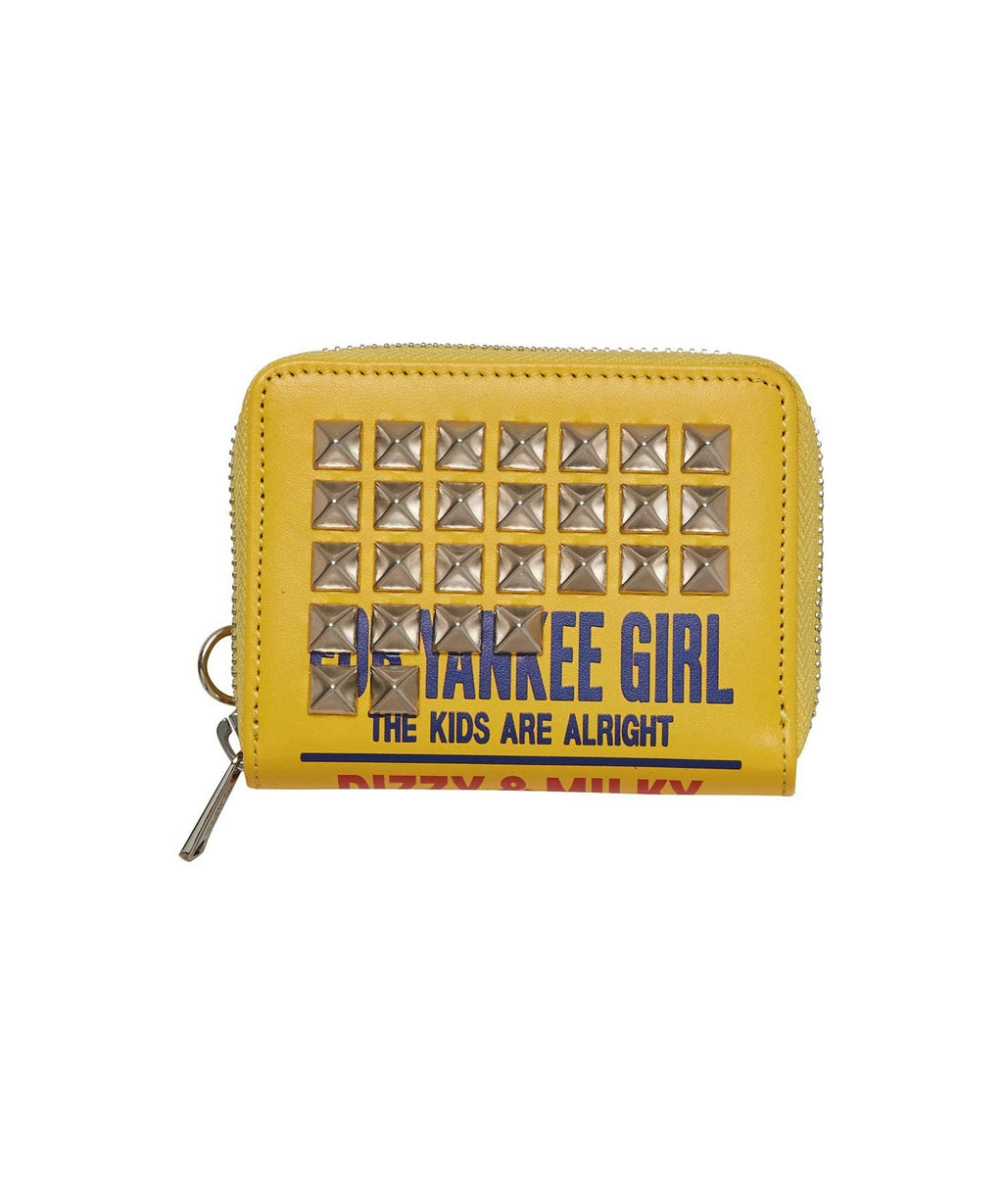 DIZZY & MILKY Studded Round Zip Wallet