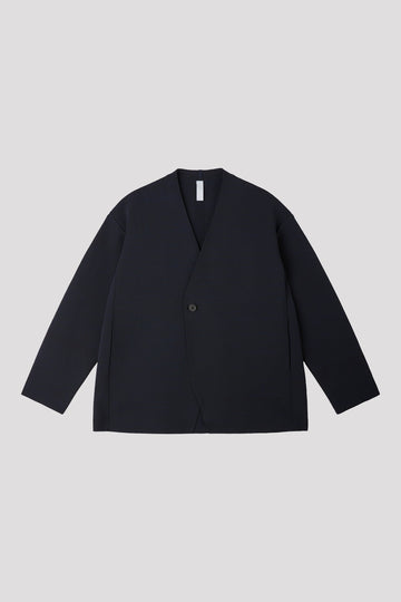 MILAN COLLARLESS DOUBLEBREASTED BOXY JACKET