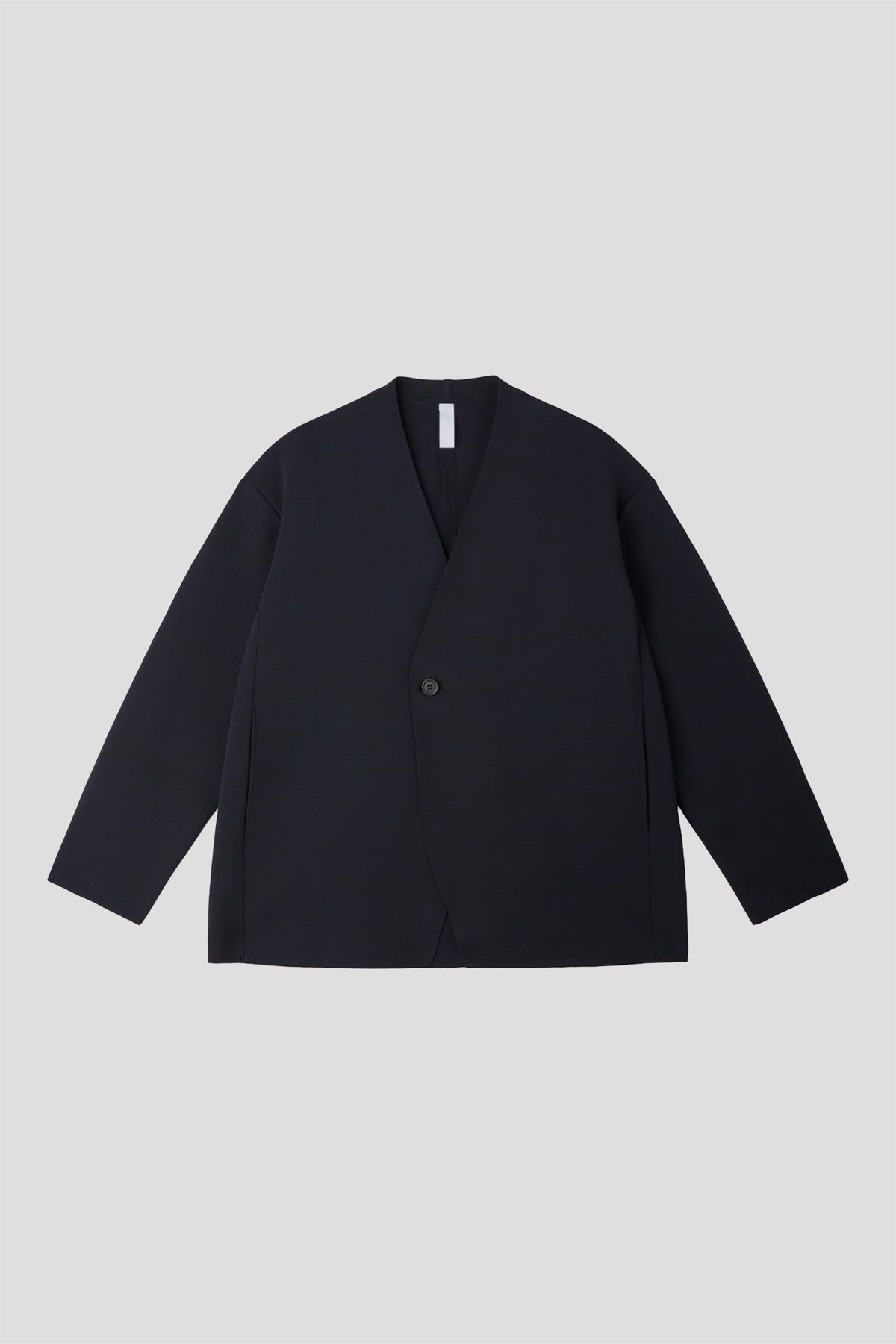 MILAN COLLARLESS DOUBLEBREASTED BOXY JACKET