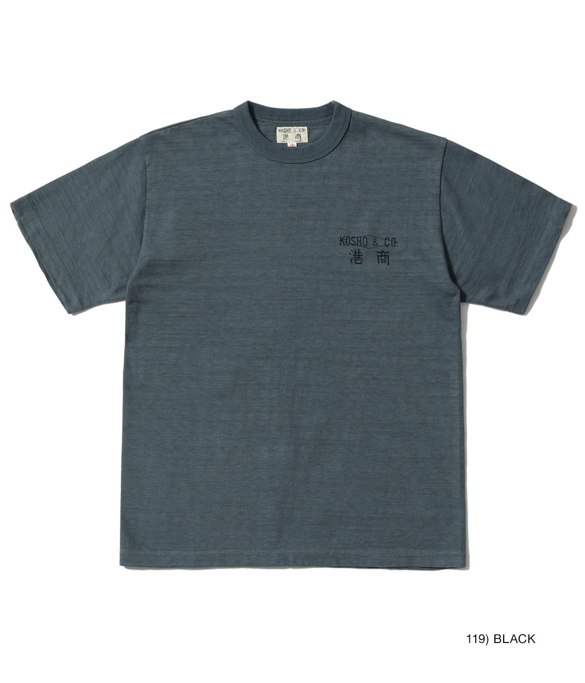 KOSHO & CO. SLUB YARN T-SHIRT "Ichiban"