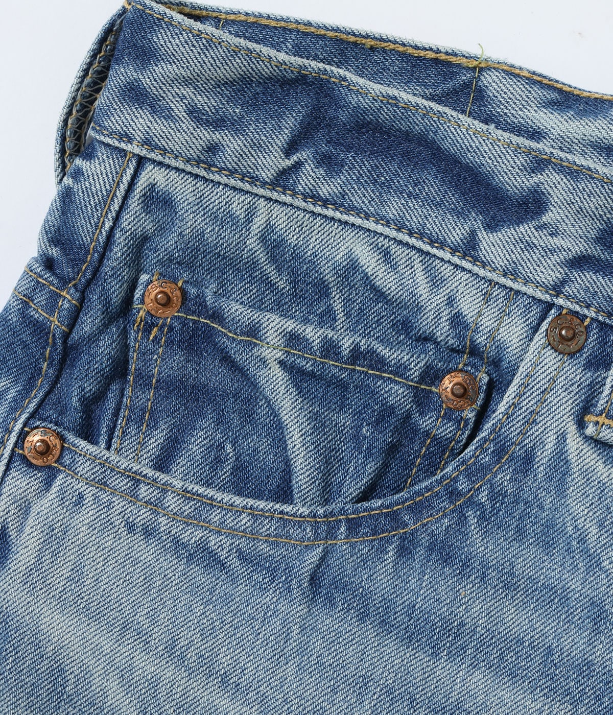 14oz. Denim Boot Cut Aged Model