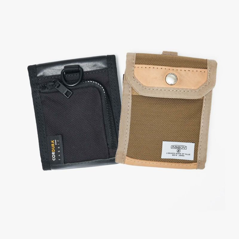 EXCLUSIVE BALLISTIC NYLON COMPACT WALLET/KHAKI