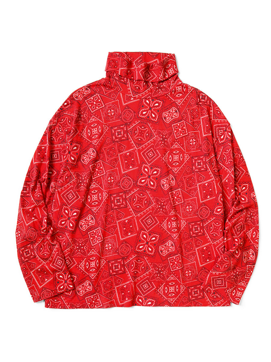 20/-Tenjiku COOKIE Bandana pt High Neck Long T