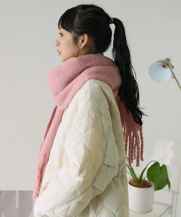 Volume Fringe Scarf